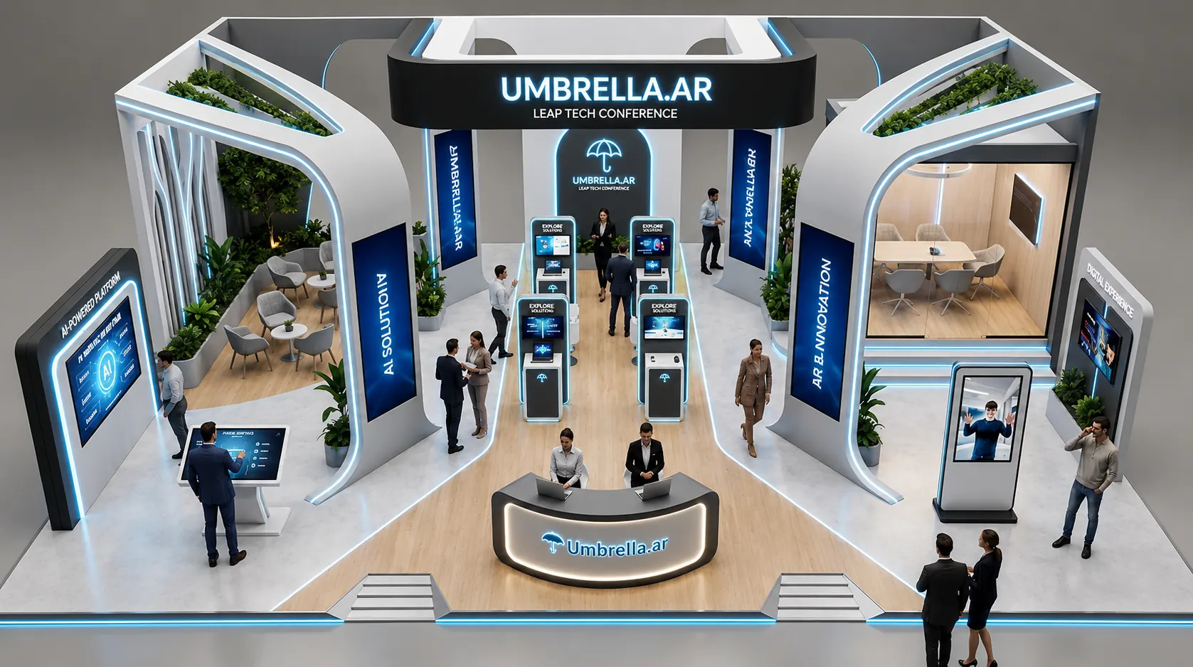 Custom exhibition space execution