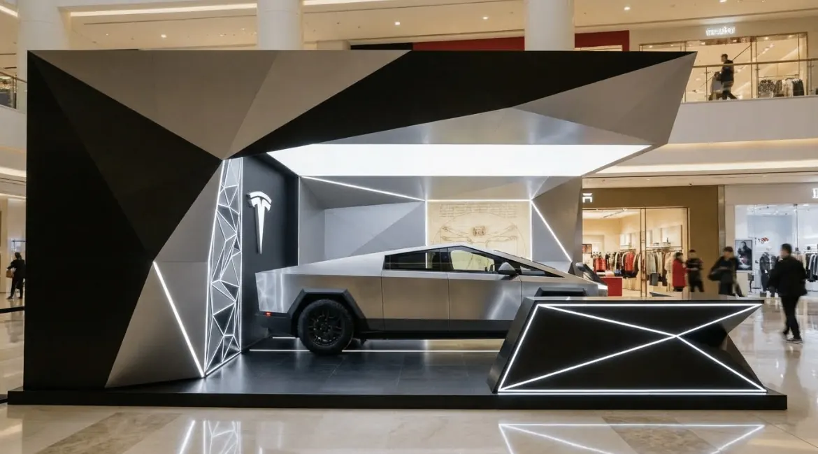 Custom exhibition space execution