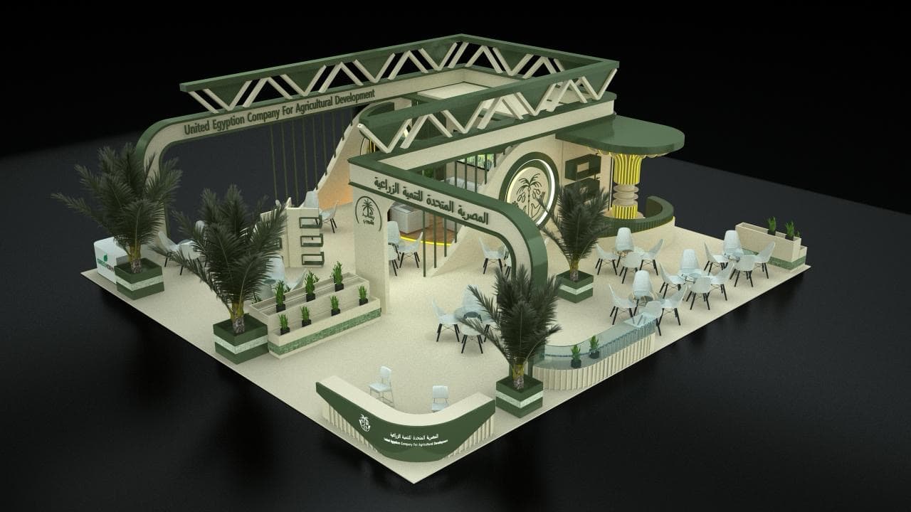 Completed exhibition booth after execution