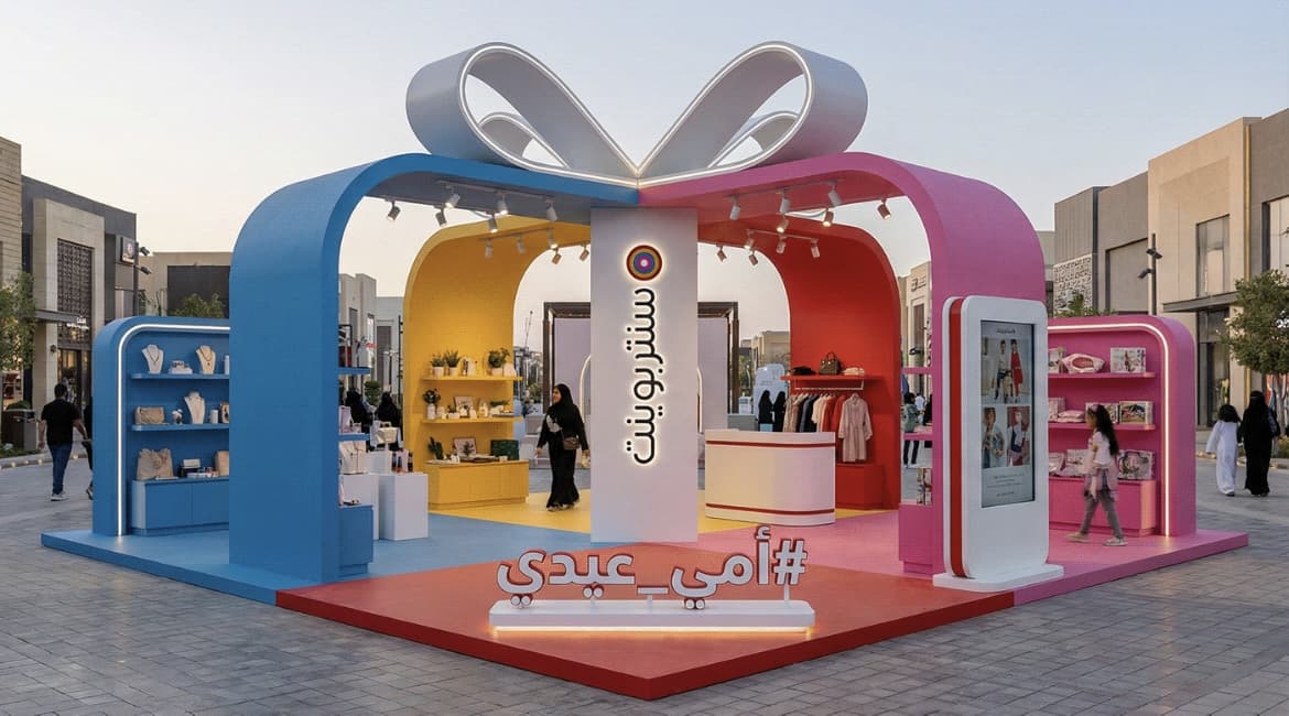 Exhibition booth concept before execution