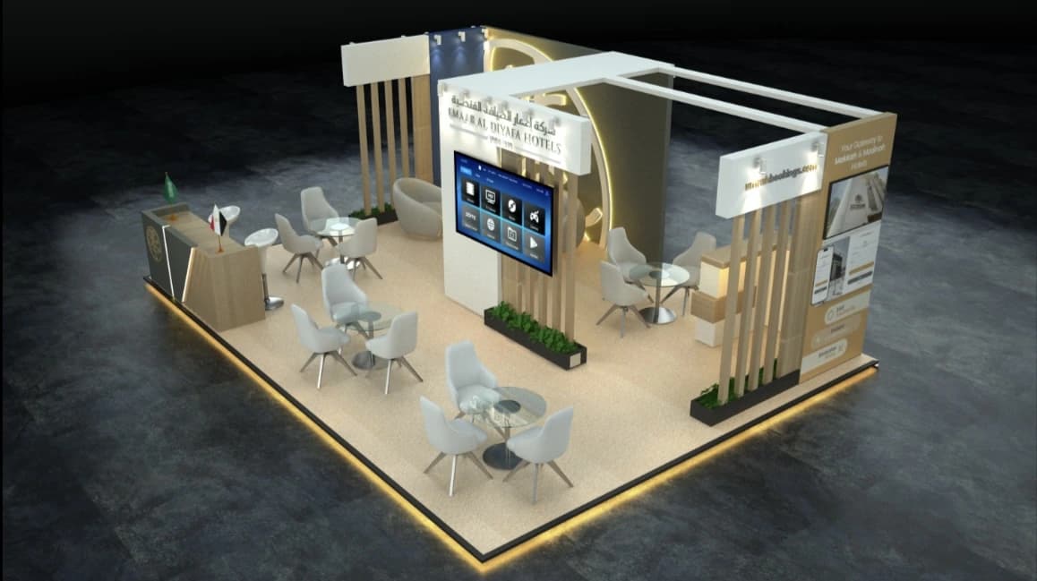 Exhibition booth concept before execution