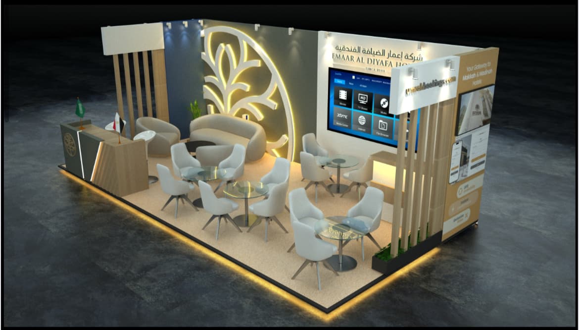 Custom exhibition space execution